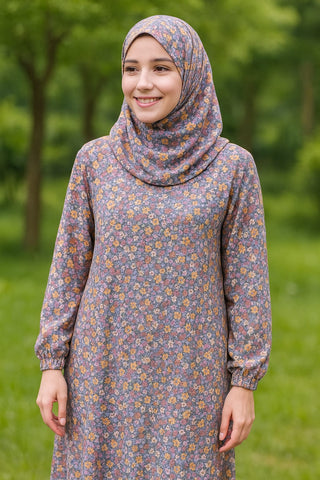 Elegant Printed Abaya