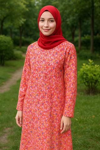 Elegant Printed Abaya